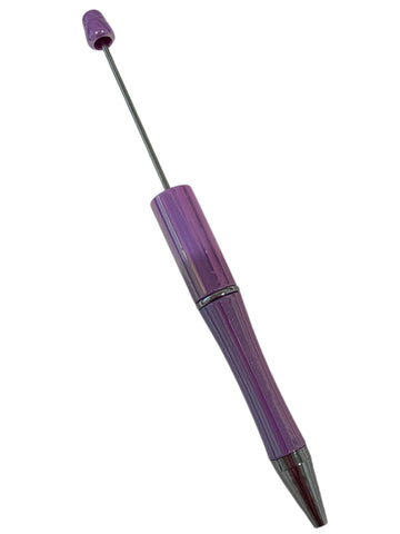 Purple opal beadable pen