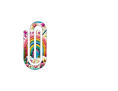 Rainbow Large paper clip