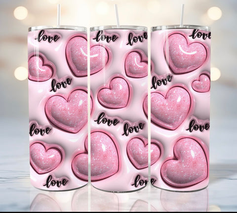 Pink heart love