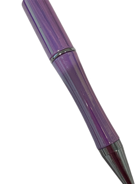 Purple opal beadable pen