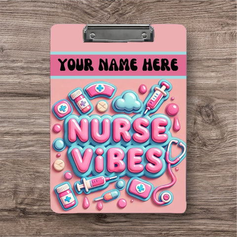 Nurse Vibes Clipboard