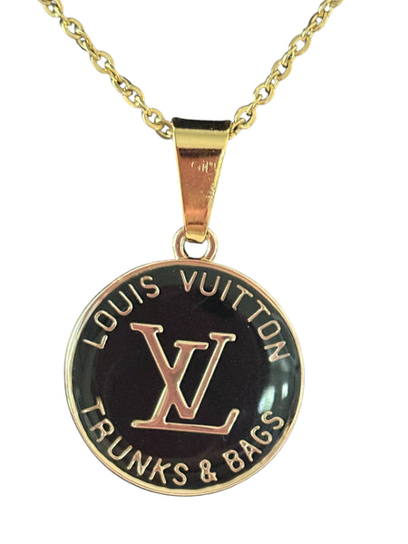 Classic Black Large LV Necklace