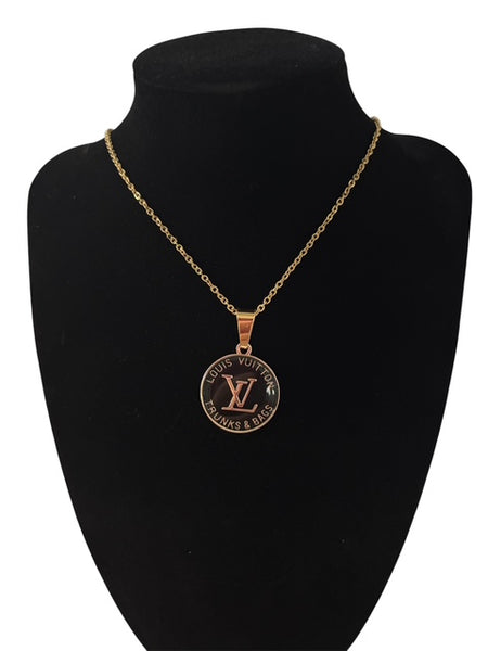 Classic Black Large LV Necklace