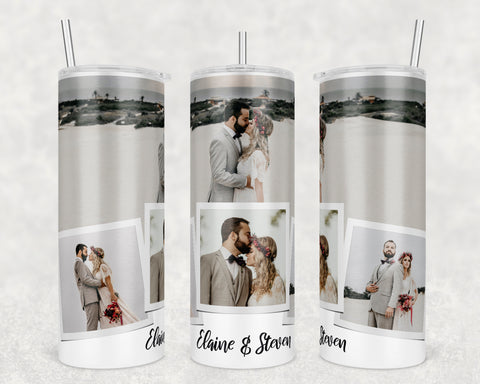 Wedding/Anniversary Tumbler- photos included