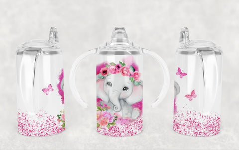 Elephant Sippy Cup with customized name