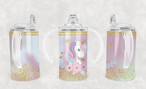 Unicorn Sippy Cup with customized name