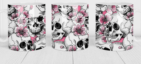 Skulls and flowers