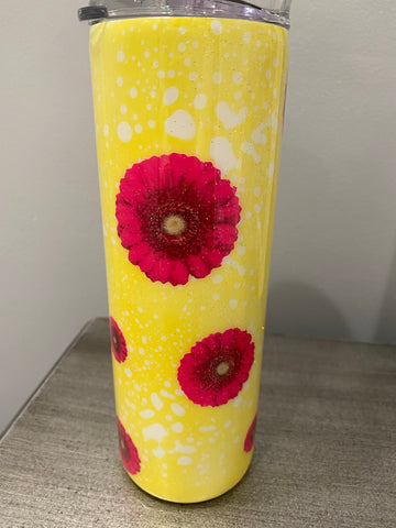 Yellow Daisy 20 oz Resin Tumbler